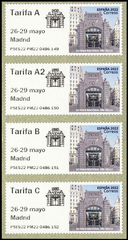 n° 185a - Timbre ESPAGNE Timbres de distributeurs