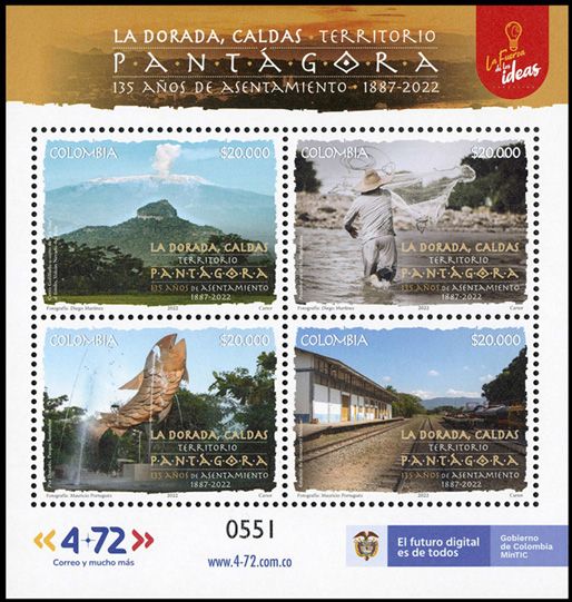 n° 2463/2466 - Timbre COLOMBIE Poste