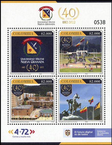 n° 2471/2474 - Timbre COLOMBIE Poste