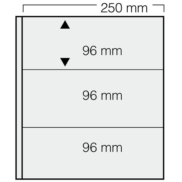 FEUILLES GARANT 733 : 3 BANDES (FOND NOIR - PAR 5) - SAFE®