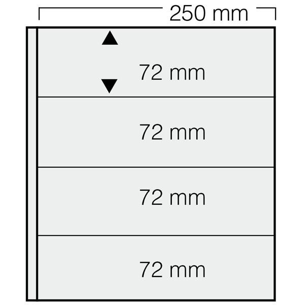 FEUILLES GARANT 734 : 4 BANDES (FOND NOIR - PAR 5) - SAFE®