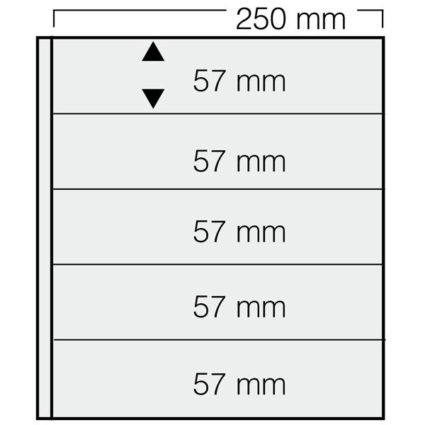 FEUILLES GARANT 735 : 5 BANDES (FOND NOIR - PAR 5) - SAFE®