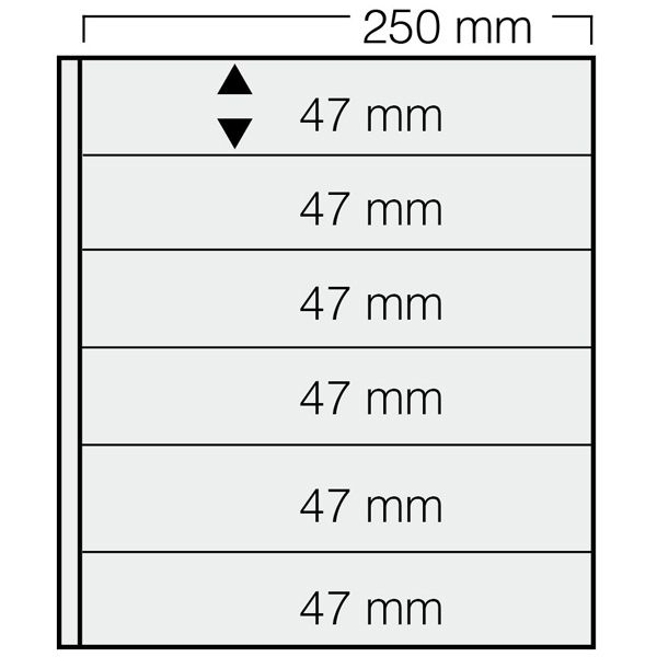 FEUILLES GARANT 736 : 6 BANDES (FOND NOIR - PAR 5) - SAFE®