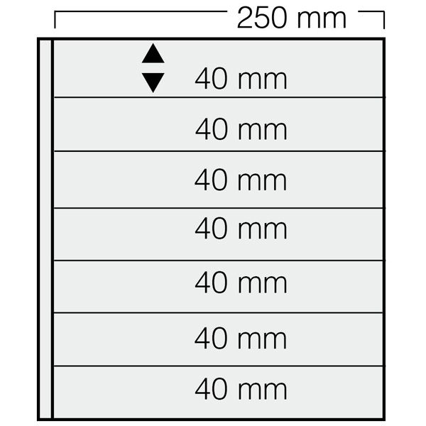 FEUILLES GARANT 737 : 7 BANDES (FOND NOIR - PAR 5) - SAFE®