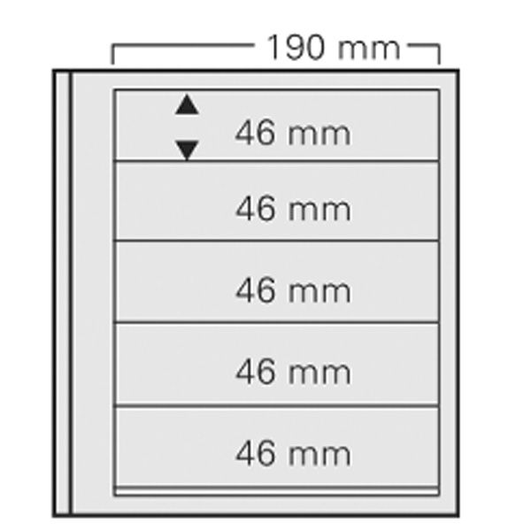 FEUILLES SPECIAL DUAL 615 : 5 BANDES (FOND TRANSPARENT - PAR 5) - SAFE®