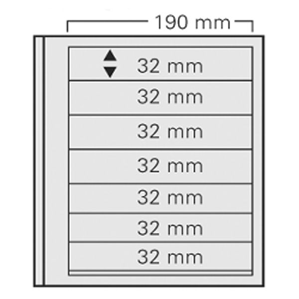 FEUILLES SPECIAL DUAL 617 : 7 BANDES (FOND TRANSPARENT - PAR 5) - SAFE®