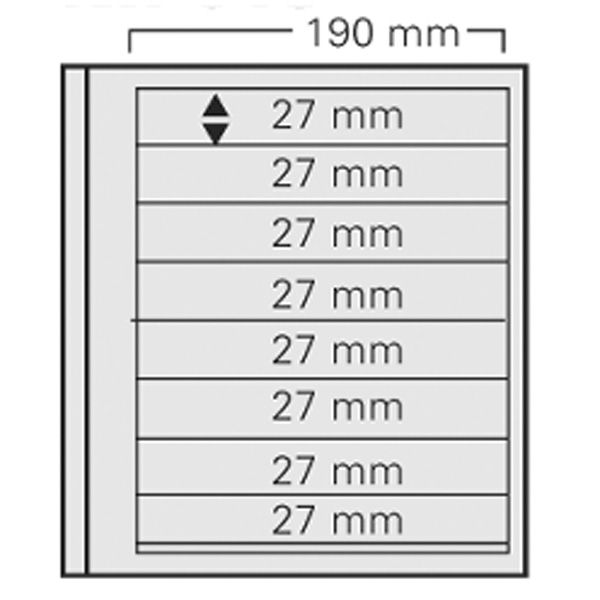 FEUILLES SPECIAL DUAL 618 : 8 BANDES (FOND TRANSPARENT - PAR 5) - SAFE®