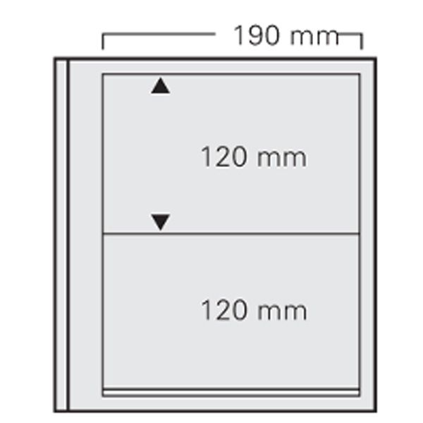 FEUILLES SPECIAL DUAL 612 : 2 BANDES/120x190 mm/ (FOND TRANSPARENT - PAR 5) - SAFE®