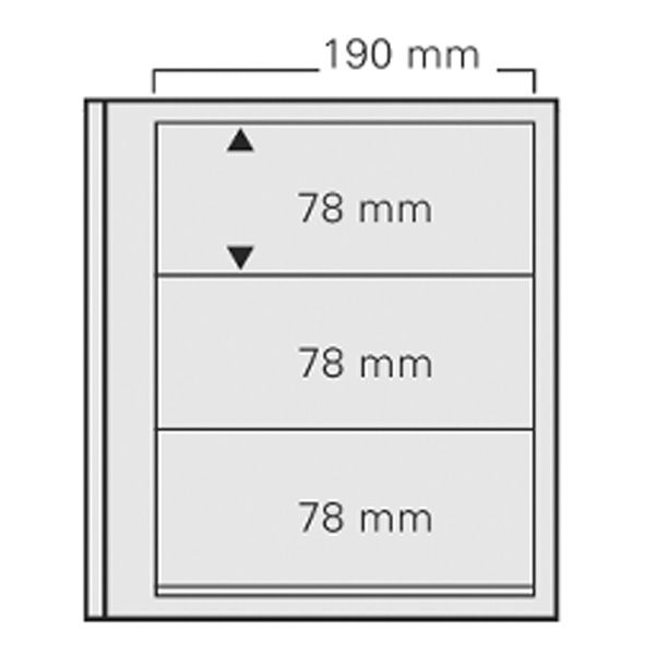 FEUILLES SPECIAL DUAL 613 : 3 BANDES (FOND TRANSPARENT - PAR 5) - SAFE®