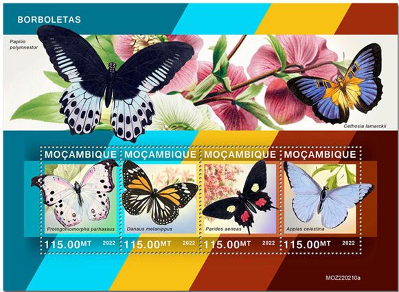 n° 9588/9591 - Timbre MOZAMBIQUE Poste