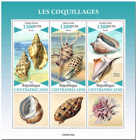 n° 8793/8795 - Timbre CENTRAFRIQUE Poste