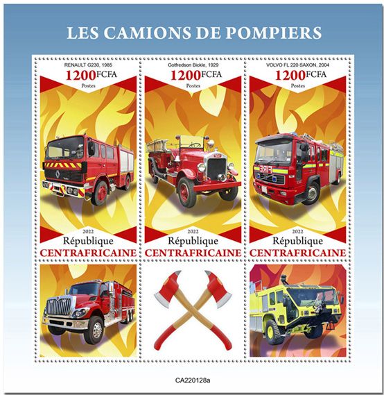 n° 8871/8873 - Timbre CENTRAFRIQUE Poste