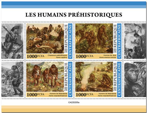 n° 8958/8961 - Timbre CENTRAFRIQUE Poste