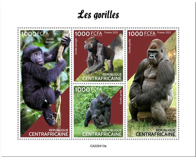 n° 9320/9323 - Timbre CENTRAFRIQUE Poste