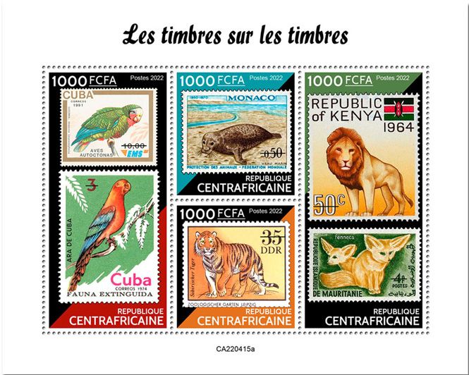 n° 9328/9331 - Timbre CENTRAFRIQUE Poste