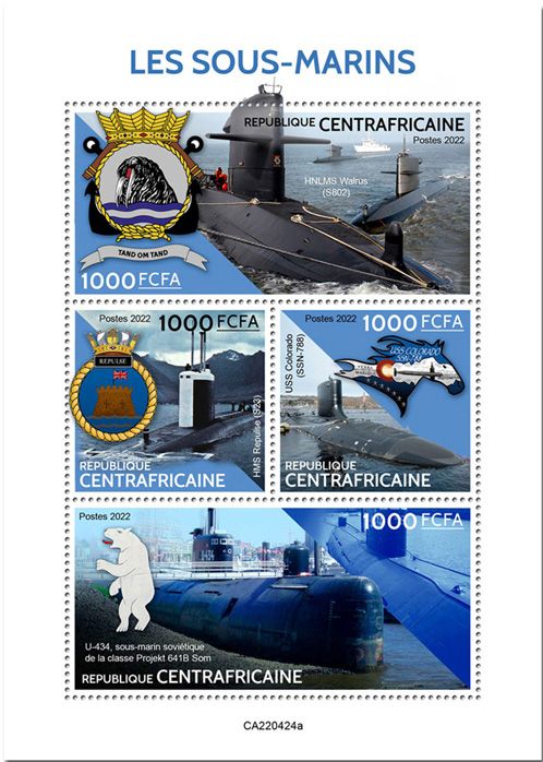 n° 9364/9367 - Timbre CENTRAFRIQUE Poste