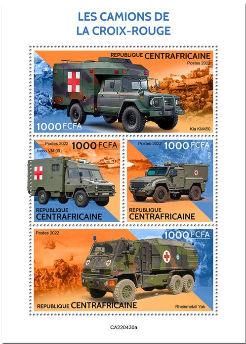 n° 9388/9391 - Timbre CENTRAFRIQUE Poste