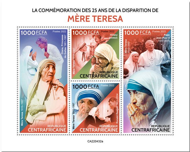 n° 9396/9399 - Timbre CENTRAFRIQUE Poste