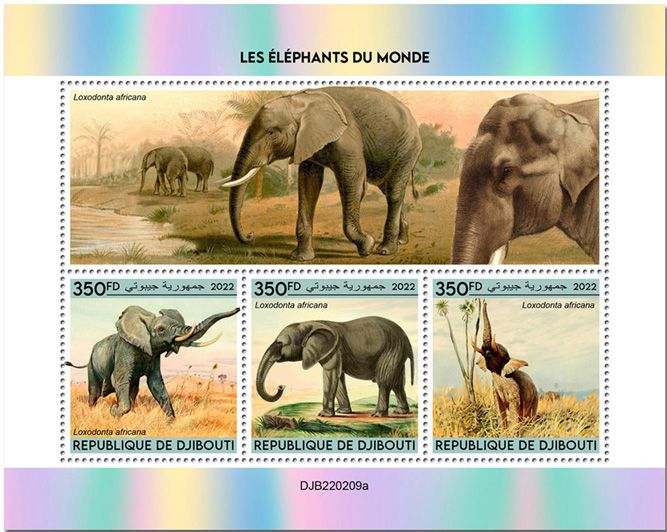 n° 3960/3962 - Timbre DJIBOUTI Poste