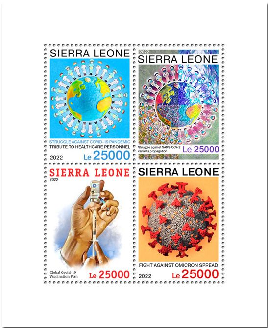 n° 10840/10843 - Timbre SIERRA LEONE Poste