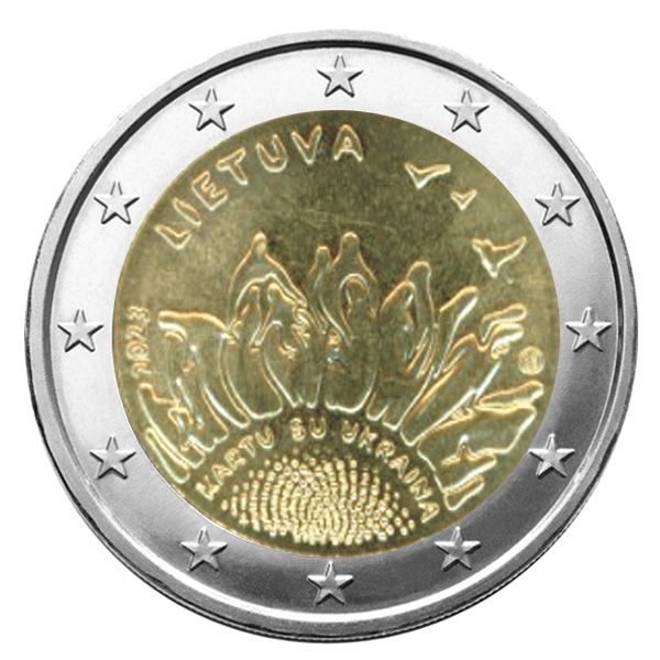 2 EURO COMMEMORATIVE 2023 : LITUANIE (Ensemble avec l´Ukraine)