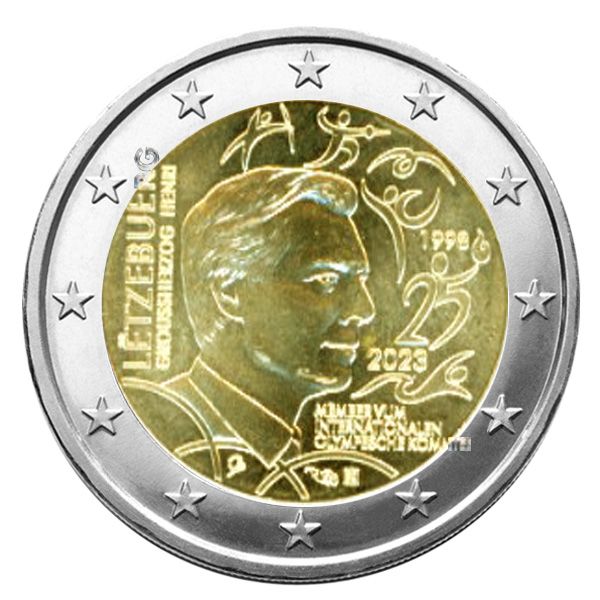 2 EURO COMMEMORATIVE 2023 : LUXEMBOURG (Grand-Duc Henri membre du CIO)