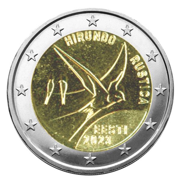 2 EURO COMMEMORATIVE 2023 : ESTONIE (Hirondelle Rustique)