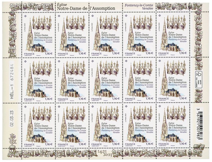 n° F95 - Timbre France Feuillets de France (n° 5671)