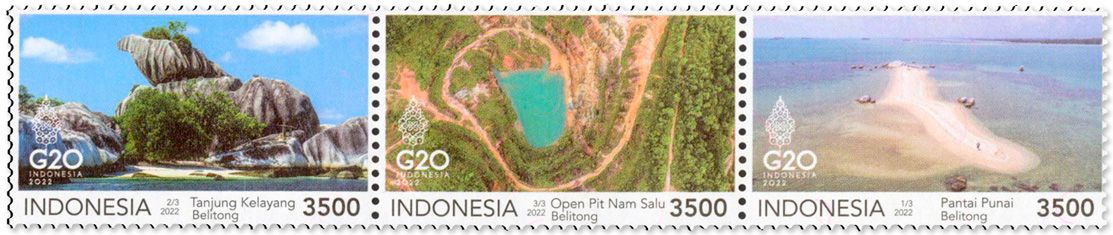 n° 3137/3139 - Timbre INDONESIE Poste