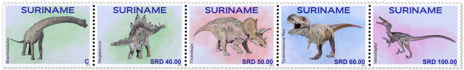 n° 3222/3226 - Timbre SURINAM Poste