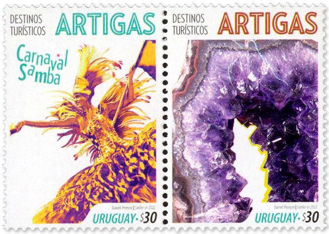 n° 3075/3076 - Timbre URUGUAY Poste