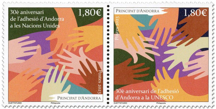 n° 896/897 - Timbre ANDORRE Poste