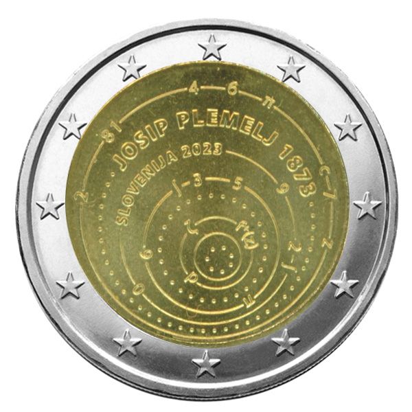 2 EURO COMMEMORATIVE 2023 : SLOVENIE (150 Ans de Josip Plemelj)