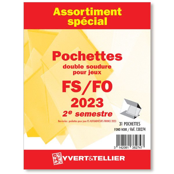 Assortiment de pochettes (double soudure) : 2023-2e semestre