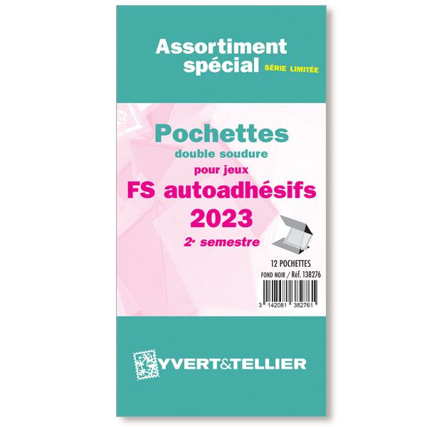 Assortiment de pochettes (double soudure) : 2023-2e sem. (Jeux Autoadhésifs)