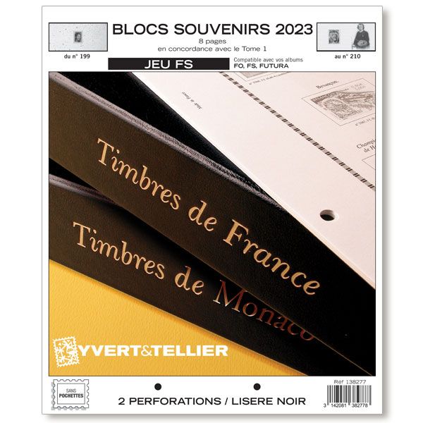 BLOCS SOUVENIRS FS : 2023 (JEUX SANS POCHETTES)