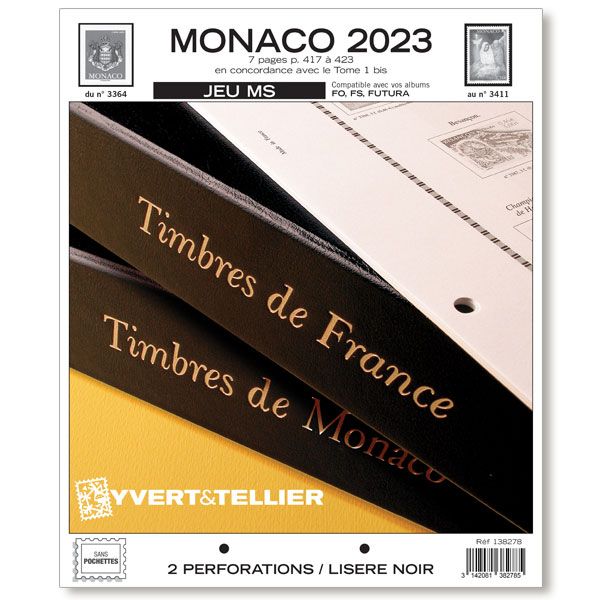 MONACO MS : 2023 (JEUX SANS POCHETTES)