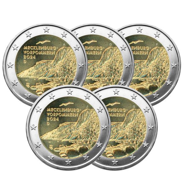 2 EURO COMMEMORATIVE 2024 : ALLEMAGNE (Présidence de Mecklembourg au Bundesrat) - 5 ateliers