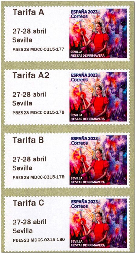 n° 198 - Timbre ESPAGNE Timbres de distributeurs