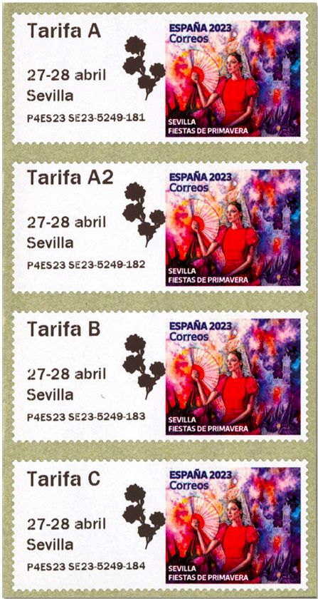 n° 198a - Timbre ESPAGNE Timbres de distributeurs