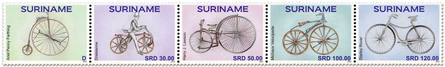 n° 3315/3319 - Timbre SURINAM Poste