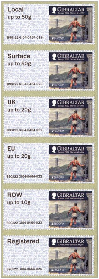 n° 117 - Timbre GIBRALTAR Timbres de distributeurs (EUROPA)