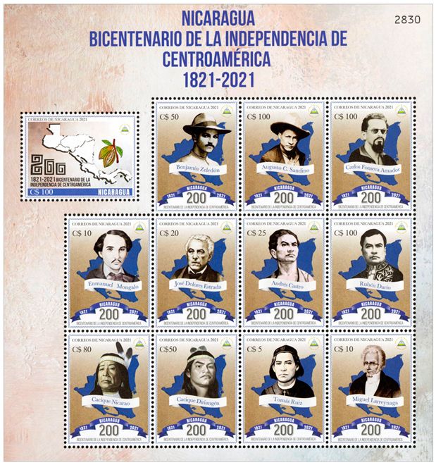 n° 2735/2746 - Timbre NICARAGUA Poste