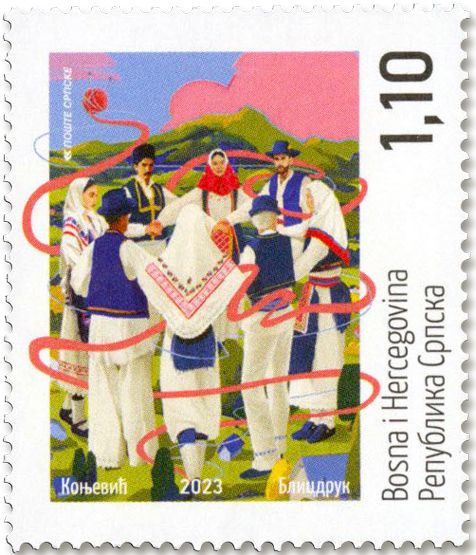 n° 822 - Timbre REPUBLIQUE SERBE (DE BOSNIE) Poste