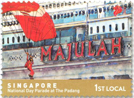 n° 2586/2590 - Timbre SINGAPOUR Poste