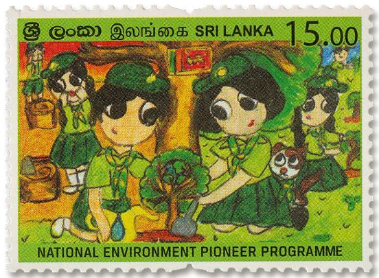 n° 2345 - Timbre SRI LANKA Poste