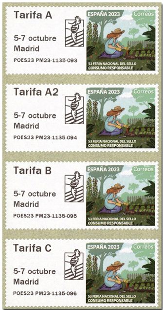 n° 202a - Timbre ESPAGNE Timbres de distributeurs