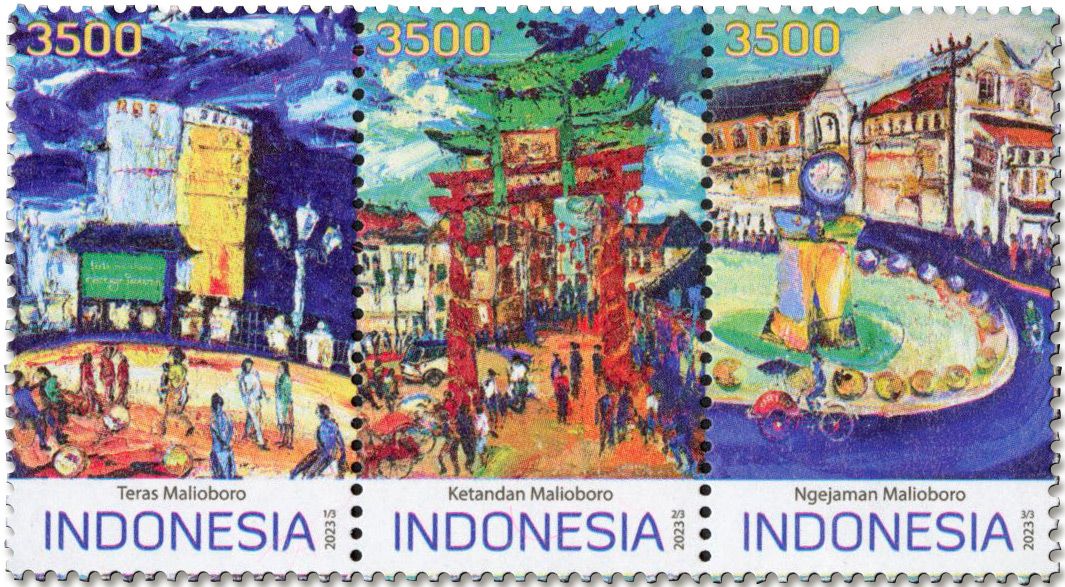 n° 3208/3210 - Timbre INDONESIE Poste