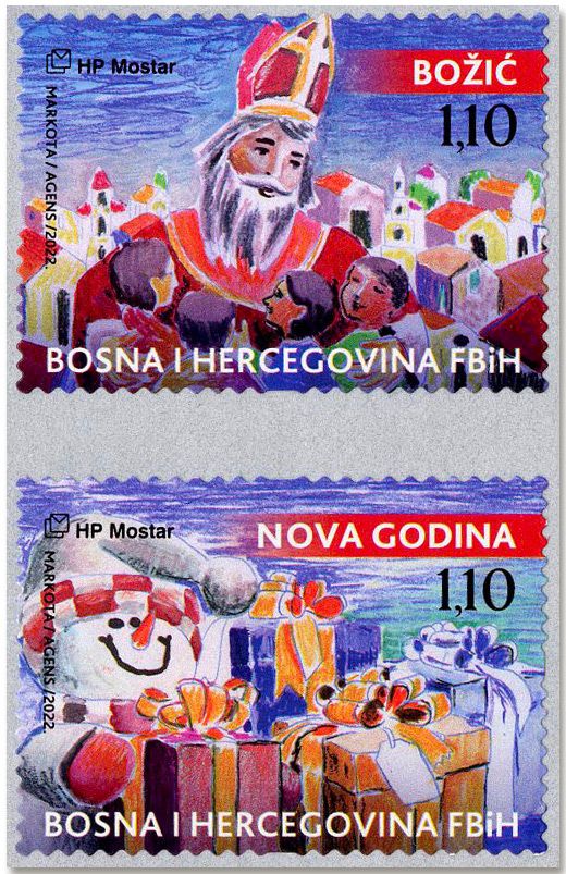 n° 574/575 - Timbre HERCEG-BOSNA Poste