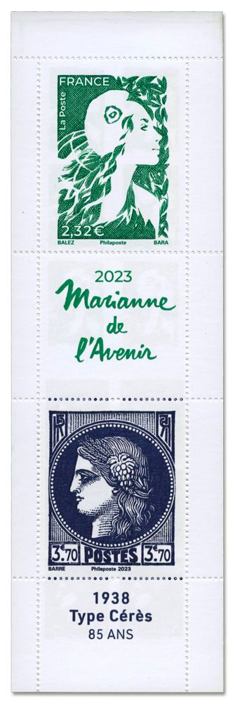 n° 1533 (n° 5739/5741) - Timbre France Carnets Divers (Marianne de l'Avenir - Type Marianne de Balez)